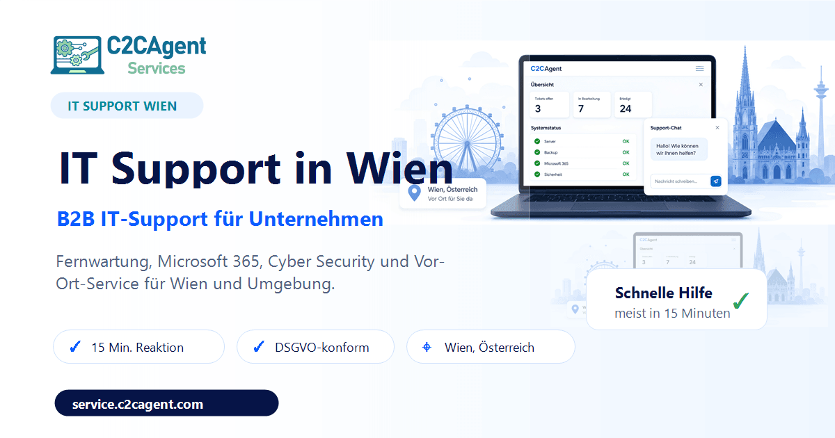 Coverbild zur Anleitung Outlook Email Absender festlegen von C2CAgent Services