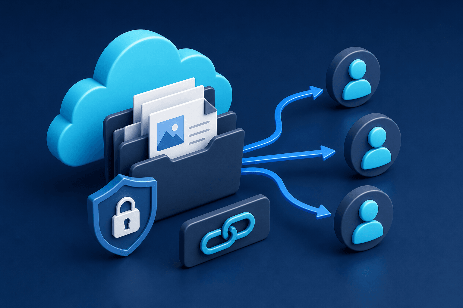 Coverbild zur Anleitung Datei/Ordner teilen in OneDrive von C2CAgent Services