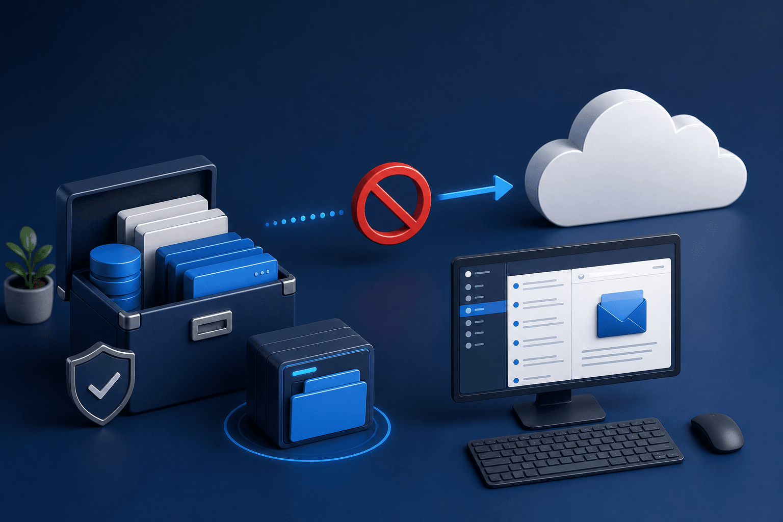 Coverbild zur Anleitung Aktiv genutzte .pst Dateien sollen nicht über OneDrive synchronisiert werden von C2CAgent Services