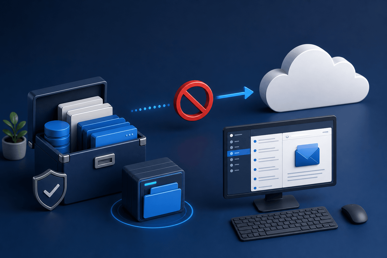 Coverbild zur Anleitung Aktiv genutzte .pst Dateien sollen nicht über OneDrive synchronisiert werden von C2CAgent Services